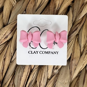 Pretty in Pink - Clay Earrings