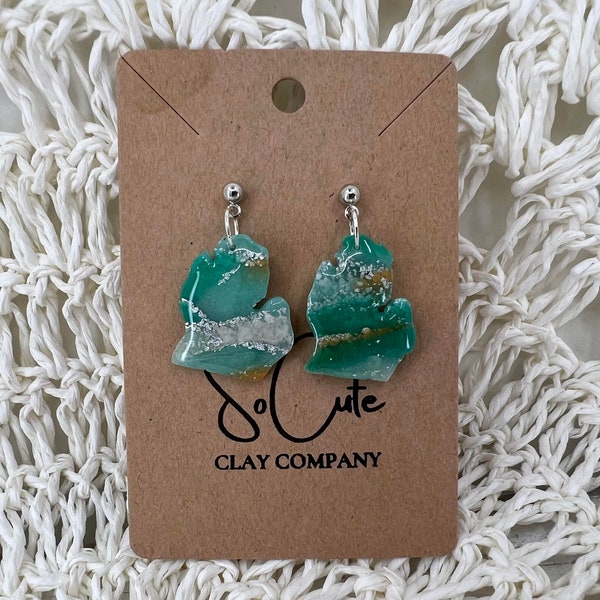 Michigan beach earrings | dangle & stud options