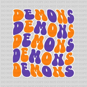 Demons Retro Twisted  png