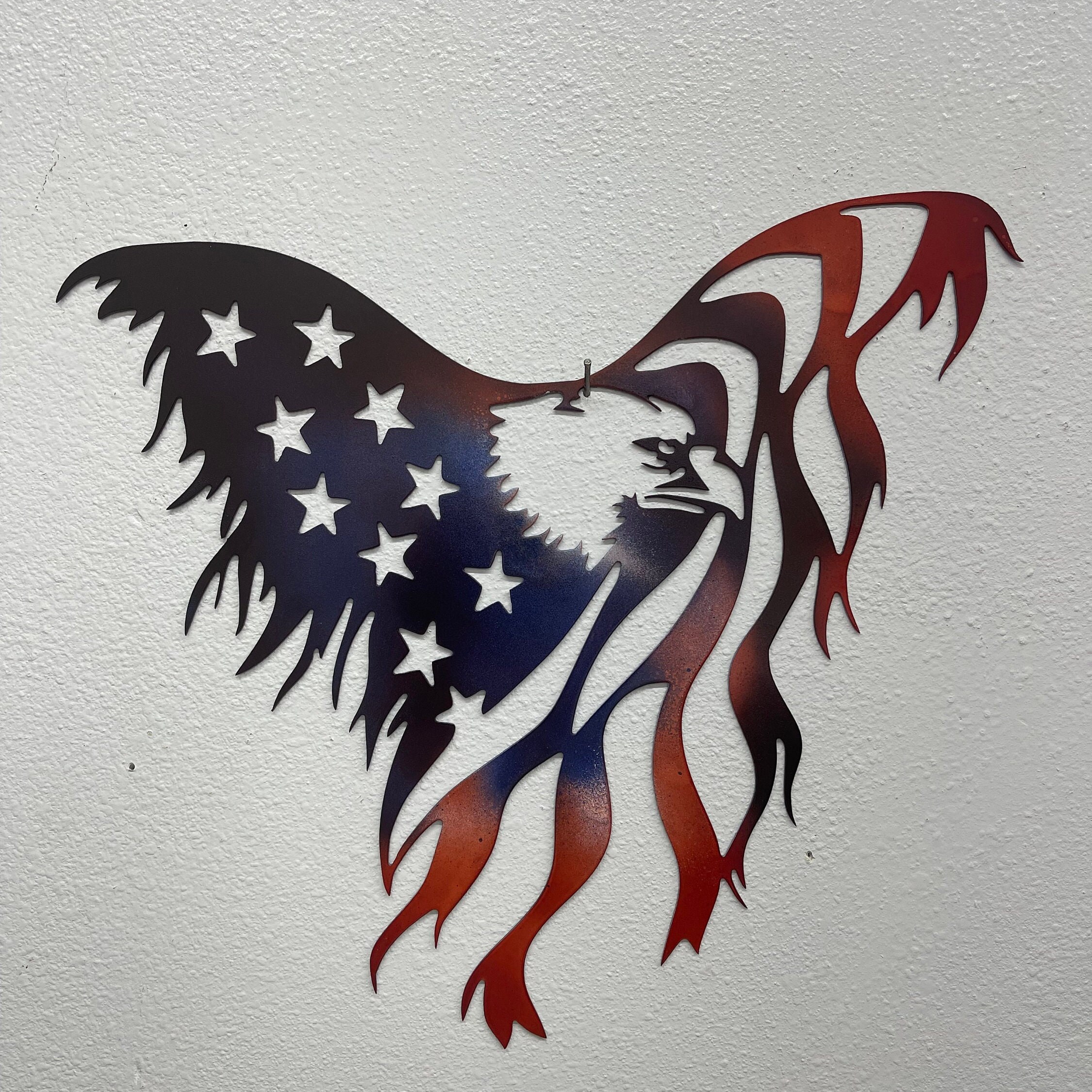 Metal Wall Art, American Eagle, Independence Day, Home Decor, Metal