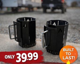 Heavy Duty US Steel Charcoal Starter Chimney