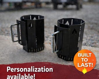 Heavy Duty US Steel Charcoal Starter Chimney