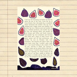 Feigenbaum Gedicht Analogie Poster | Kundenspezifische Designs auf Messuling verfügbar | Digitaler Download PDF | The Bell Jar-Zitat von Sylvia Plath