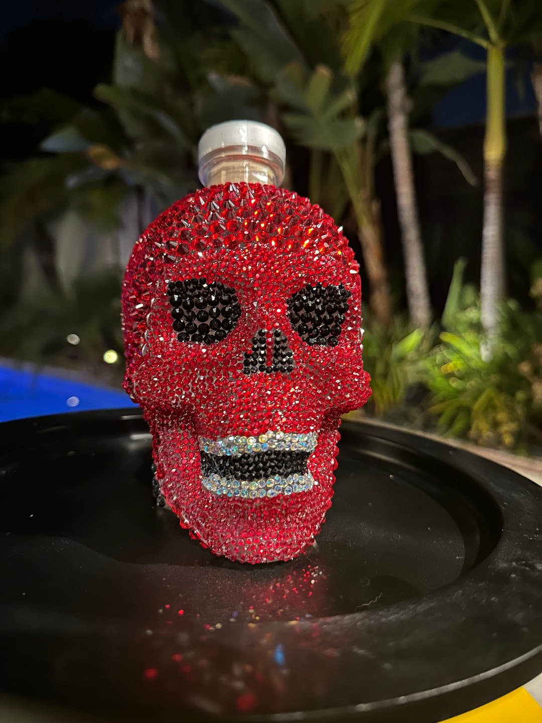 Crystal Head Vodka Bottle Covered in Rhinestone Skull Crystal Skull Etsy