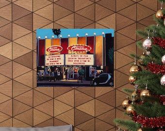 Quentin Tarantino's New Beverly Cinema - Los Angeles Movie Fan Poster Matte Horizontal Posters 3 sizes!
