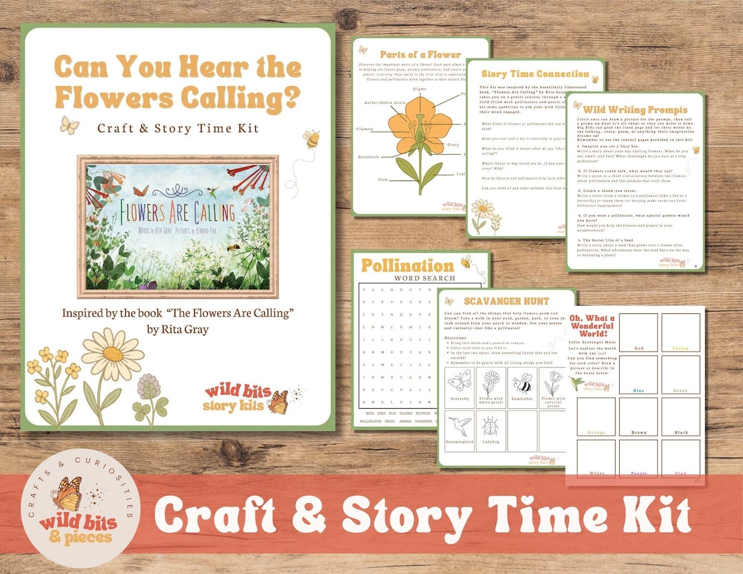 Kids Nature Craft Kit: Pollinator Activities & Cutouts (60+ Page ...