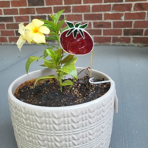 Stained Glass Tomato Garden Marker