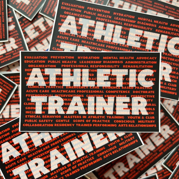 Athletic Trainer Sticker - Etsy