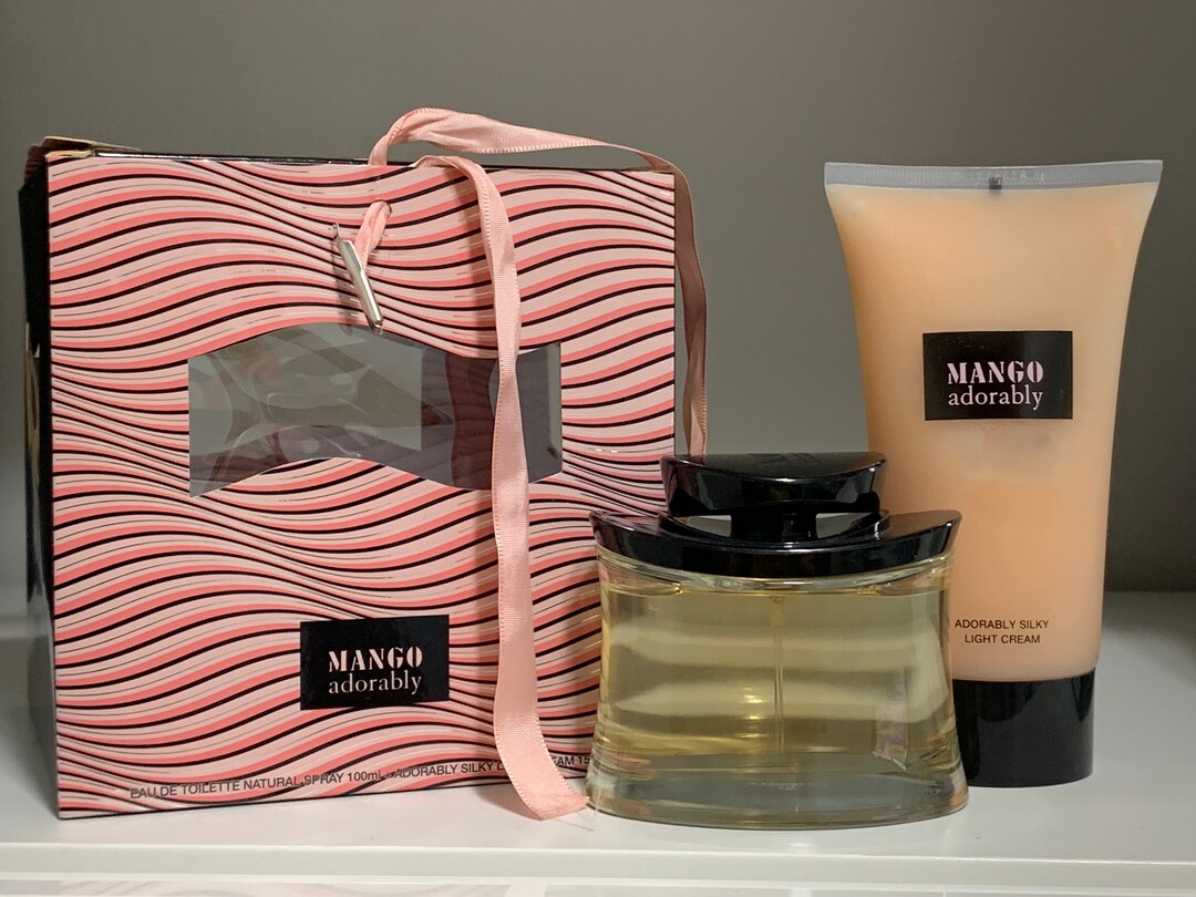 MANGO ADORABLY Eau De Toilette for Woman Case With Lotion