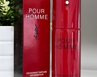 YVES SAINT LAURENT Pour homme déodorant naturel parfumé spray 100ml boite abîmée Sanofi