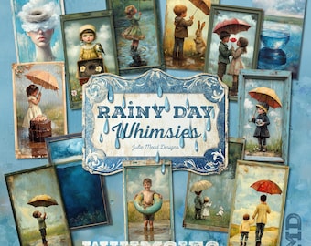 Rainy Days Art Eigenzinnigheden, Commercieel gebruik, Junk Journal, Decoupage, Digitale scrapbooking en Digitale kunst
