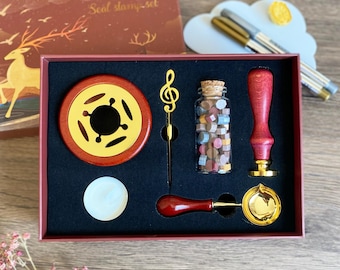 Wax Seal Stamp Kit, Wax Seal Set, Custom Wax Seals, Wax Stamps, Christmas Gifts, Wedding Wax Stickers, Custom Gift for Her,Journaling Lovers