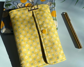 Fabric Cover Ring Binder Journals, TN Traveler Journal, 6-hole Planners, Diary, Notebooks, Pocketbook, Journaling supplies, Personal Size