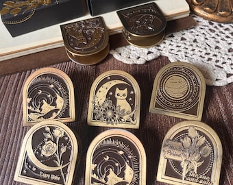 Retro Clip, Journal Clip, Metal Clips, Paper Clips for Journal, Scrapbook, TN Traveler's Notebook,Planner, Crafting, Stationary Gift