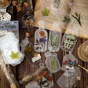 Lot de 20 autocollants déco, autocollants pour carnets, autocollants pour bouteilles, autocollants transparents pour animaux de compagnie, autocollants pour pots, autocollants imperméables pour le scrapbooking, etc.