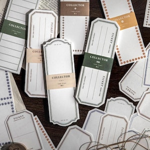 50 fogli di carta per cornici, carta da giornale, kit per diario spazzatura, effimeri, bordi, etichette, blocco note, carta artigianale per diario, scrapbooking