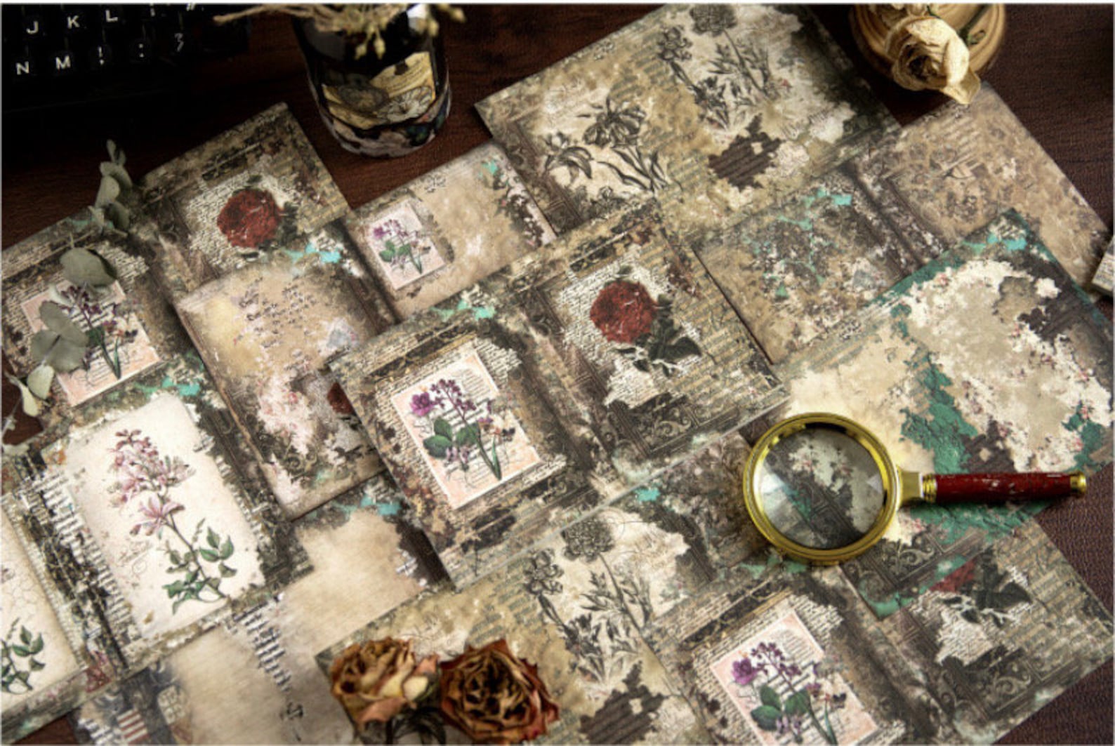 Vintage Style Scrapbook Paper Packs, Collage Paper, Deco Paper, Vintage ...