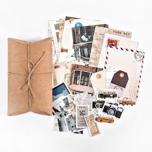 Vintage Style Craft Paper Pack, Scrapbook Paper, Ephemera,stickers ...