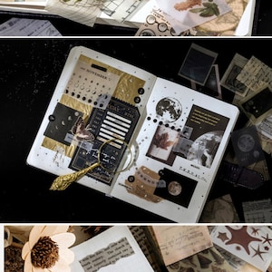 366pcs Junk Journal Kit, Ephemera, Scrapbook Paper Pad, Vintage Style ...