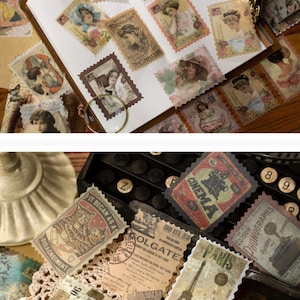 60 Pcs Flowers Stcker, Scrapbook, Junk Journal Kt, Journal Ephemera