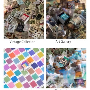 366pcs Junk Journal Kit, Ephemera, Scrapbook Paper Pad, Vintage Style ...