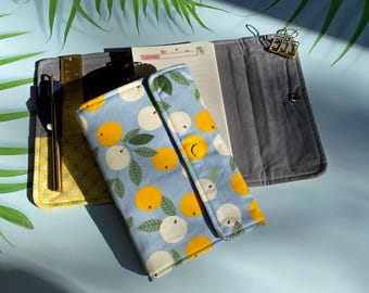 Fabric Cover Ring Binder Journals, TN Traveler Journal, 6-hole Planners, Diary, Notebooks, Pocketbook, Journaling supplies, Personal Size