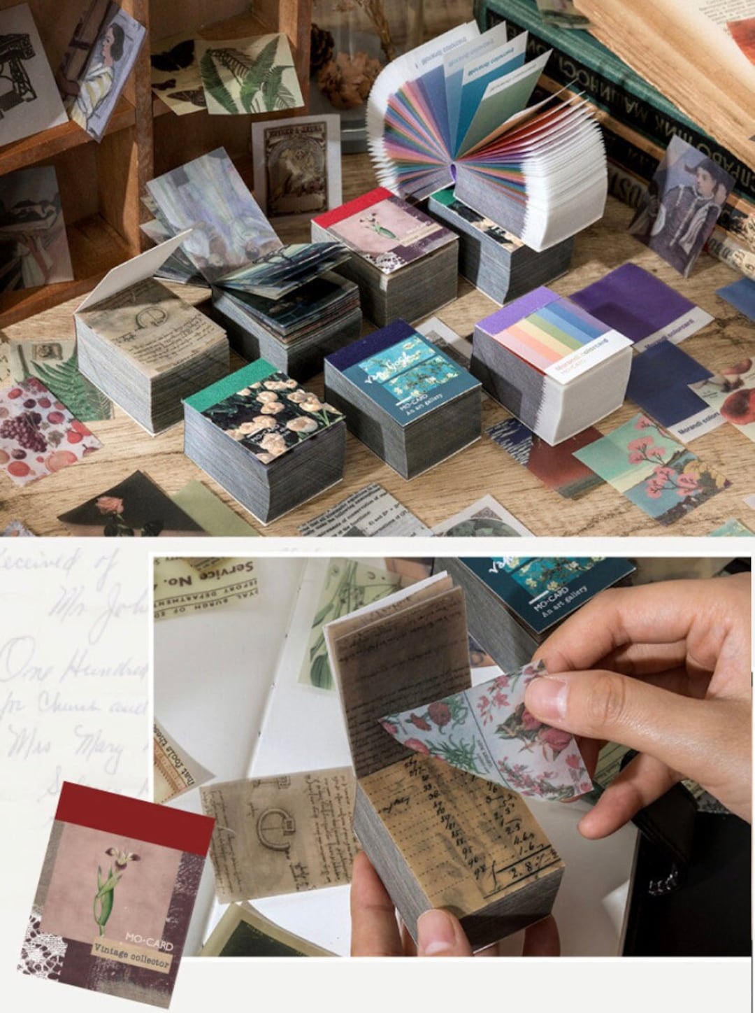 366pcs Junk Journal Kit, Ephemera, Scrapbook Paper Pad, Vintage Style ...