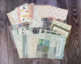 Scrapbook Paper, Collage Paper, Junk Journal Kit, Ephemera Pack, Craft Paper, Base Paper, Junk Journal Supplies for Scrapbooking