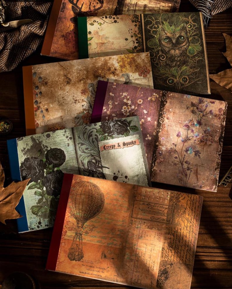 40 Vintage Style Scrapbook Paper, Fantasy Collage Paper,deco Paper ...