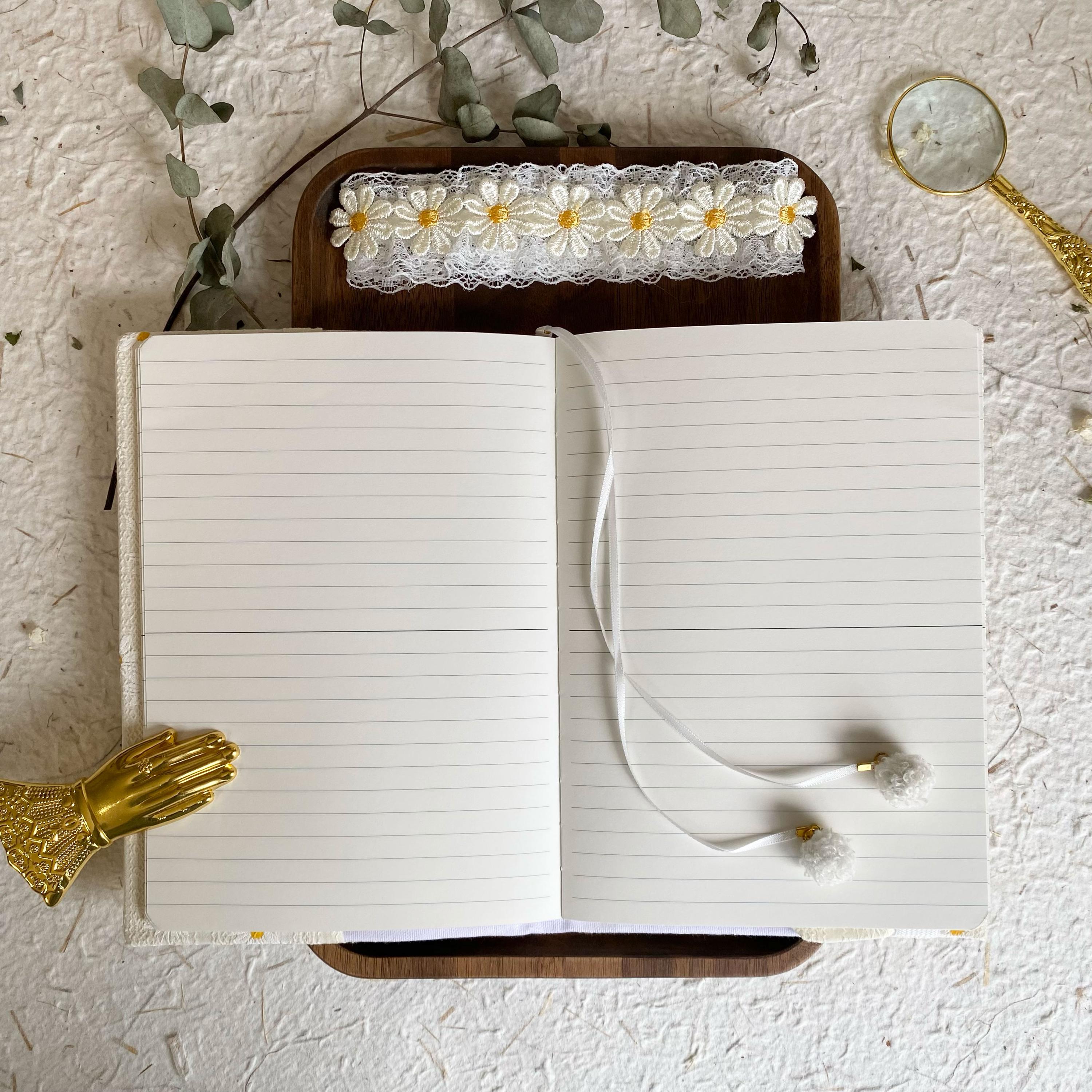 A5 Daisy Flowers Journals, Hobo Notebooks, Scrapbooks,floral Journal ...
