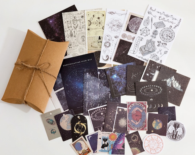 Astrology Scrapbook Paper Pack: Celestial Junk Journal Kit - Etsy