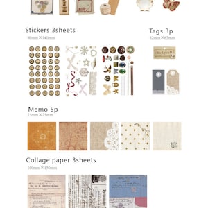 Vintage Style Craft Paper Pack, Scrapbook Paper, Ephemera,stickers ...
