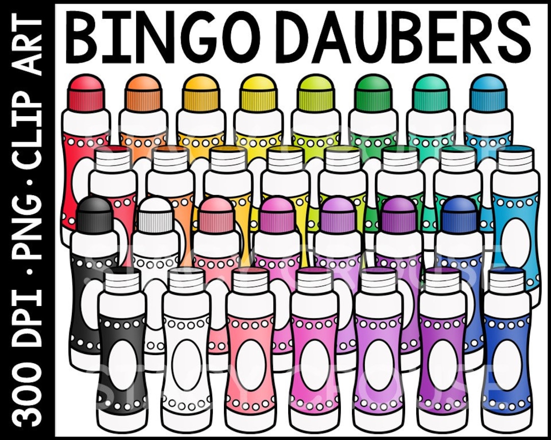 Bingo Daubers, Dot Markers, Bingo Dabbers, Bingo Markers, Clip Art, Moveable Clip Art, Clip Art