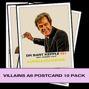 Format carte postale Columbo Villains (a6). Paquet de 10