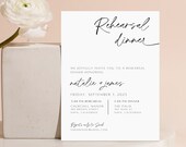 Minimalist Rehearsal Dinner Invitation Template Wedding Rehearsal Invitation Printable Modern Rehearsal Invite Rehearsal Dinner Canva Mara