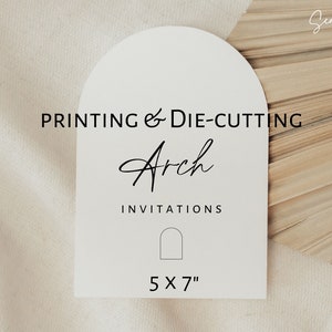 Druck und Stanzen für 5 x 7 "Bogen-Einladungen, Bogen-Karten, gedruckte Menüs, 130lb unbeschichtetes Cover Stock
