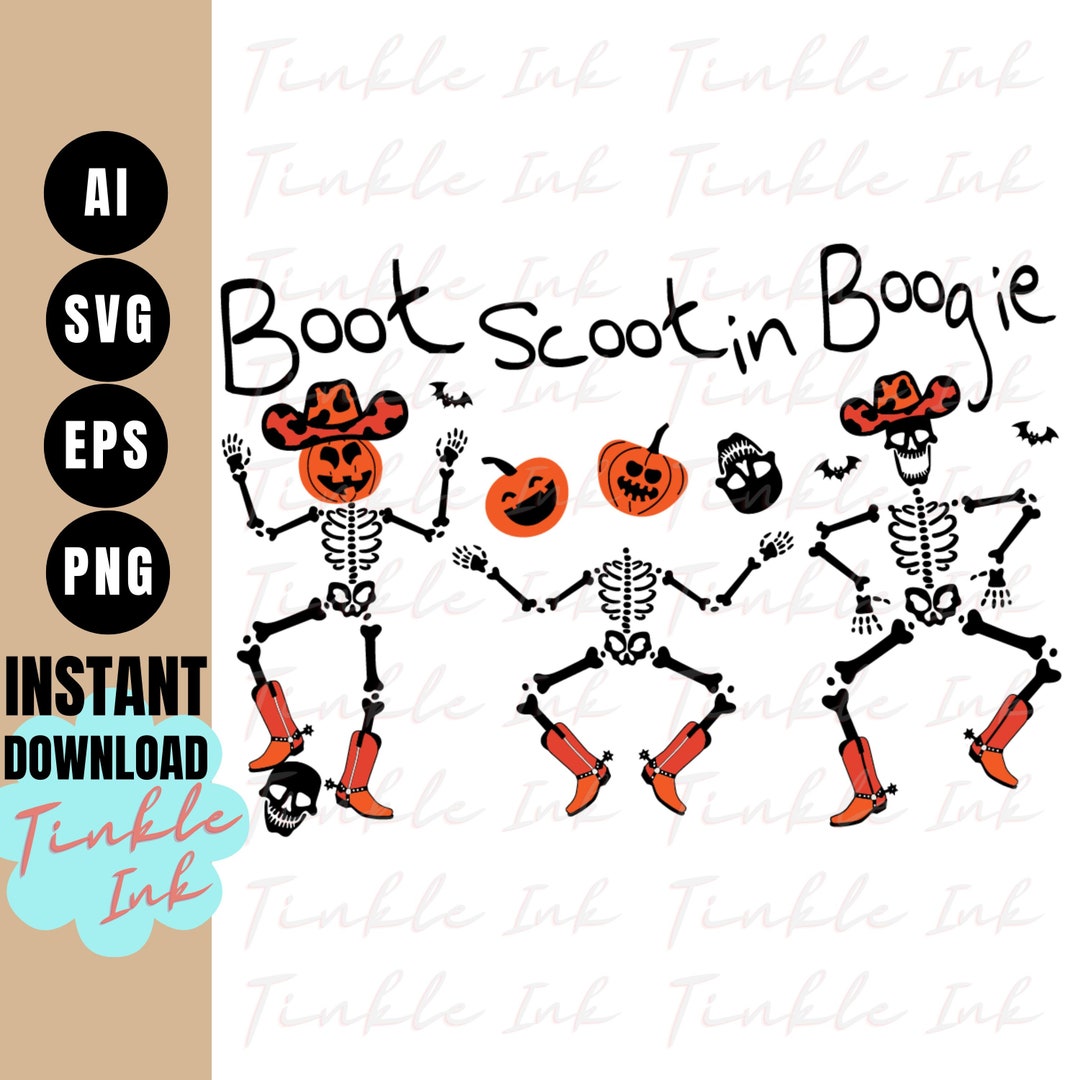 Boot Scootin Boogie Svg Halloween Svg Spooky Png Trick Etsy