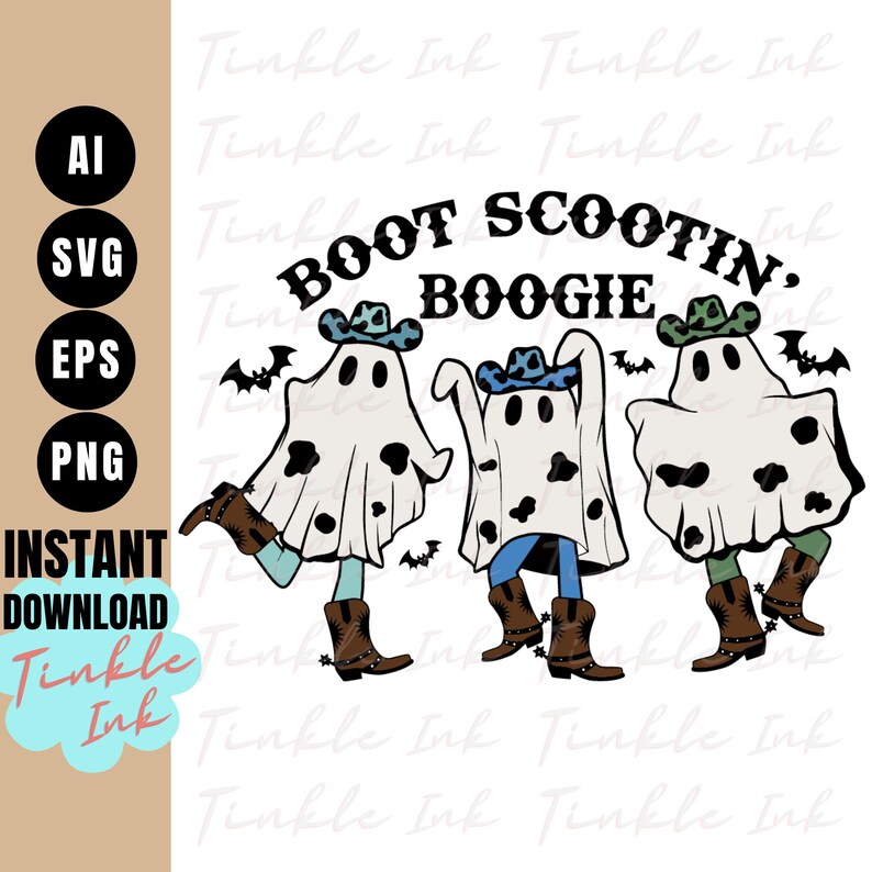Boot Scootin Boogie Svg Halloween Svg Spooky Png Trick Etsy