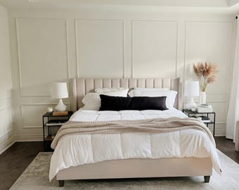 Pre-cut Wall Molding Kit, Decorative Trim Panels, Ready-to-Install Wainscoting