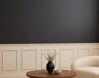 Peel and Stick Half Wall Molding Kit – Ready Made Trim for DIY Accent Walls