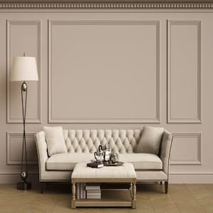 Pacote de moldura de parede pronto para montar, pré-cortado com primer de fábrica, kit de painéis de parede, pacote de moldura de parede - kit de acabamento de parede