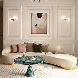 Primed Wall Moulding Kit, Ready to Go Wall Paneling Kit Wall Paneling Wainscoting Kit Pre-cut Bespoke Paneling Wainscoting Frames, Wall Kit