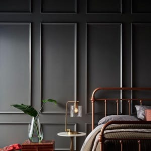 Paintable Wall Panel Kit: Pre-Cut Wainscoting Frames, Accent Wall Molding