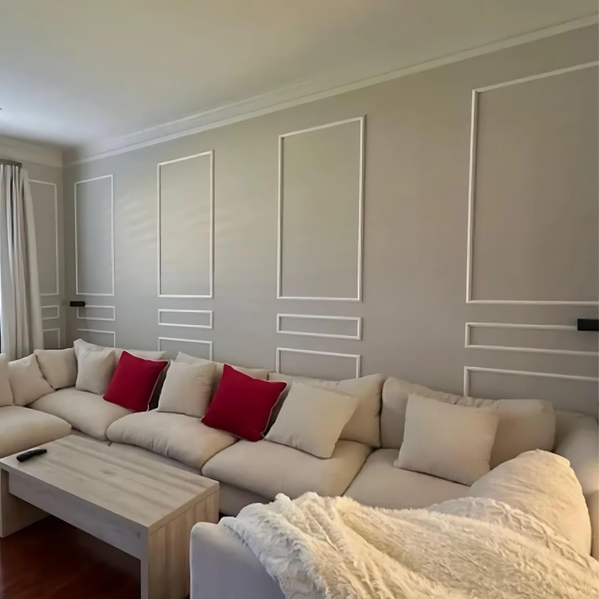 Wall Molding Package Ready to Assemble, Pre-cut Factory Primed, Wall ...