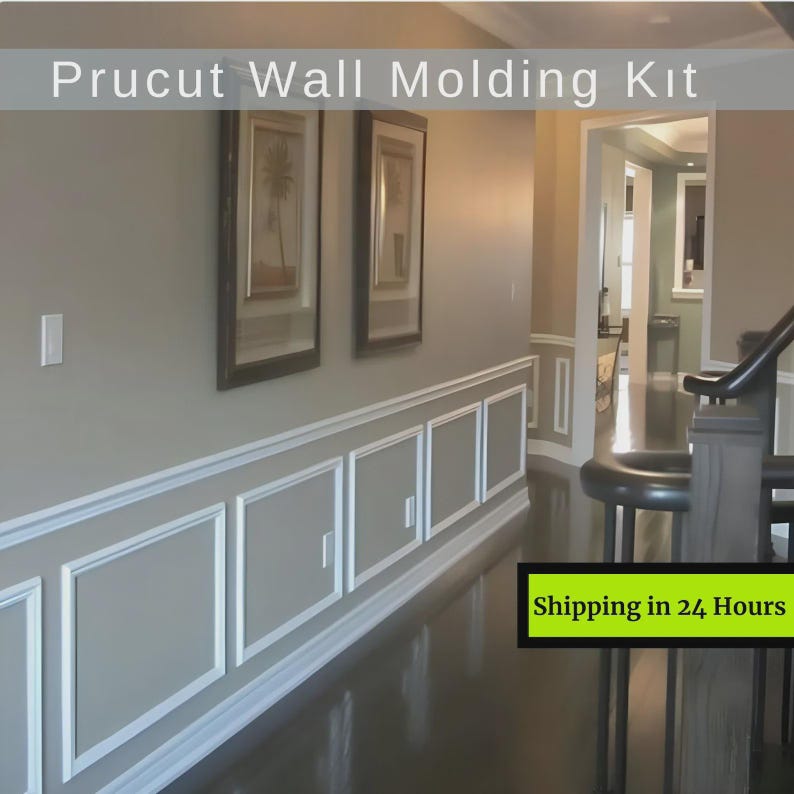 Transform your hallway with our precut wall molding kit. Designed for easy DIY installation, this wainscoting trim panel set adds depth, elegance, and a timeless accent wall style to any corridor or living space. Perfect for creating a luxury wall paneling look in just hours.
wall molding kit, precut wall trim kit, DIY wainscoting panels, wall paneling kit for corridor, accent wall molding, wainscoting wall trim, decorative wall molding, wall molding panels DIY, Peel and stick wall molding