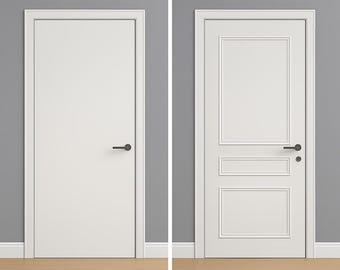 Ready to Install Door Molding Kit: Paintable, Waterproof, Scratch Resistant