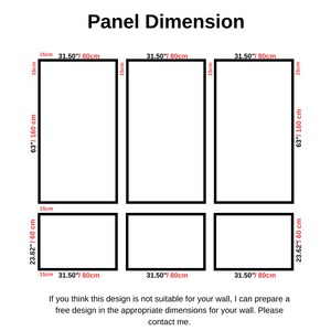 Wall Molding Package Ready To Assemble, Pre-Cut Factory Primed, Wall Paneling Kit - 3 Upper and 3 Bottom Rectangles Wainscoting Panels image 2