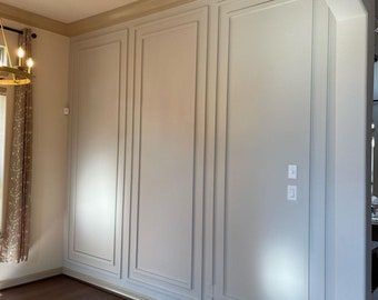 Ready to Assemble Wall Moulding Kit, Flat Wall Paneling Kit Wall Paneling Wainscoting Kit Pre-cut Bespoke Paneling Wainscoting Frames