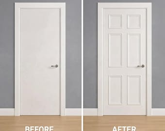 DIY Door Molding Kit | Transform Flat Doors with Ready-to-Install Panel Molding