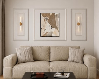 Ready to install Wall Moulding Kit, Ready to Go Wall Paneling Kit Wall Paneling Wainscoting Kit Pre-cut Bespoke Paneling Wainscoting Frames